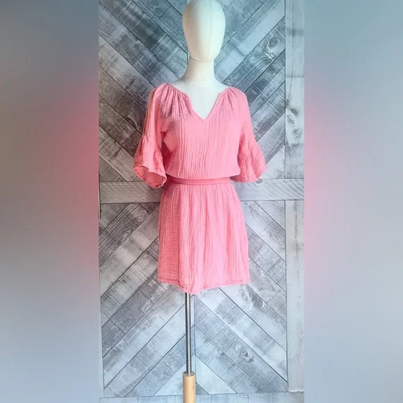 MICHAEL STARS NWOT KATELYN GAUZE DRESS - Picture 3 of 9